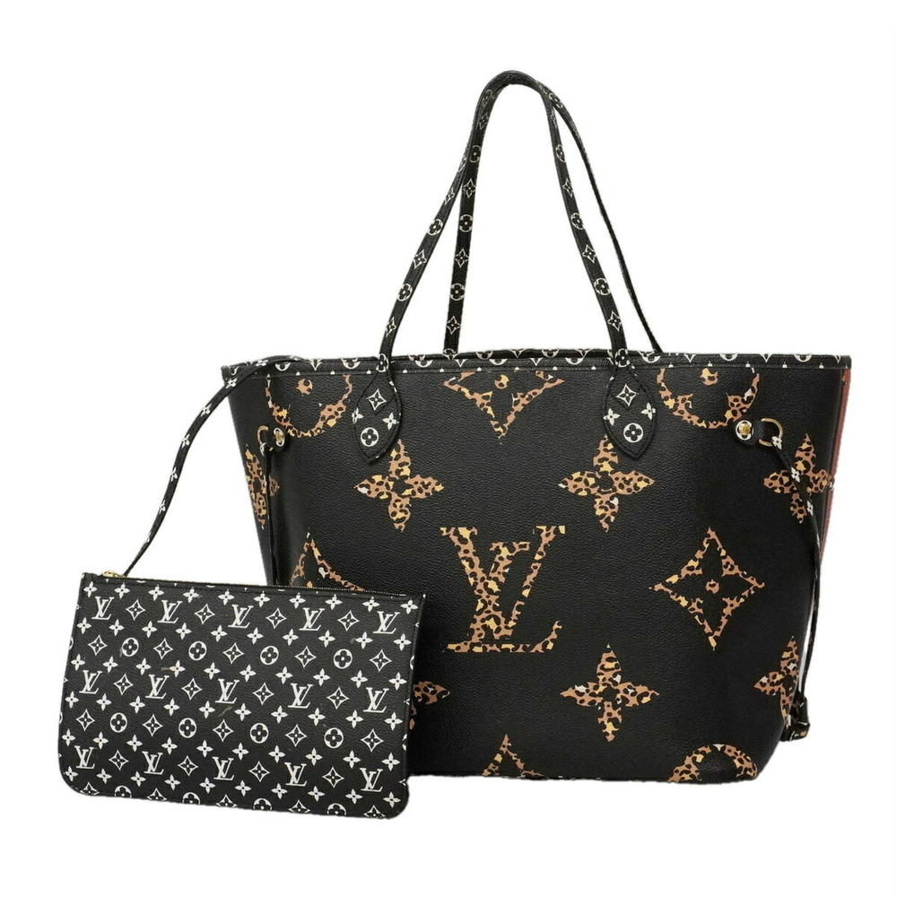 Louis Vuitton Monogram Jungle Neverfull MM Tote Bag M44676 Noir (Women's) P35...